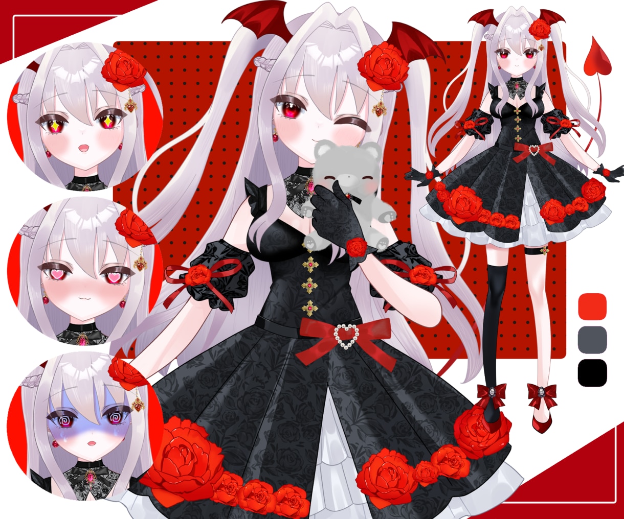 VTuber作成☆可愛いLive2dモデル作ります 最短１週間でデビューできる☆ 修正無制限！著作権譲渡も可能！ イメージ2