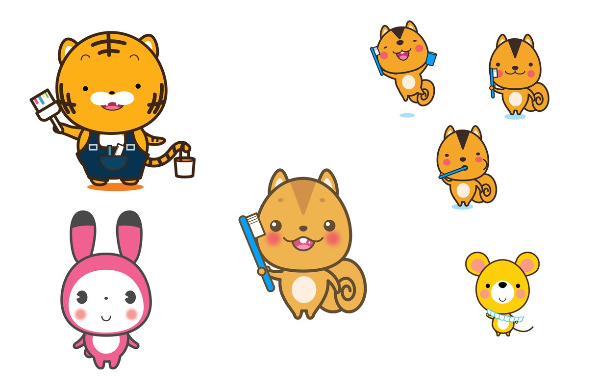 ゆるかわイラスト作成いたします ゆるキャラ、SNS用、いろいろなスタイルで作成可能です！ イメージ4