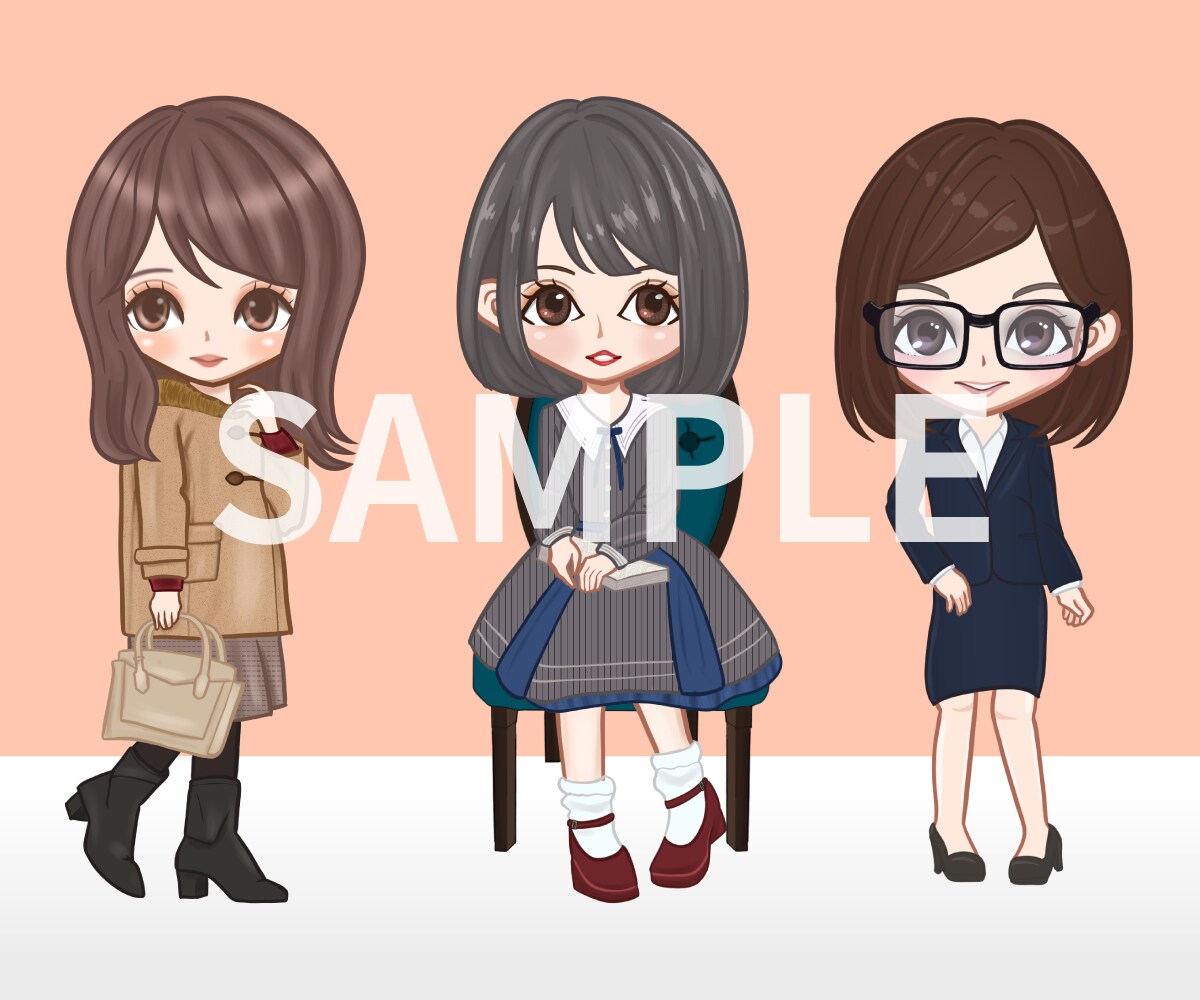 可愛いデフォルメキャラのアイコンを描きます SNSのアイコン、ブログなどのちょっとしたアクセントに☆ イメージ4