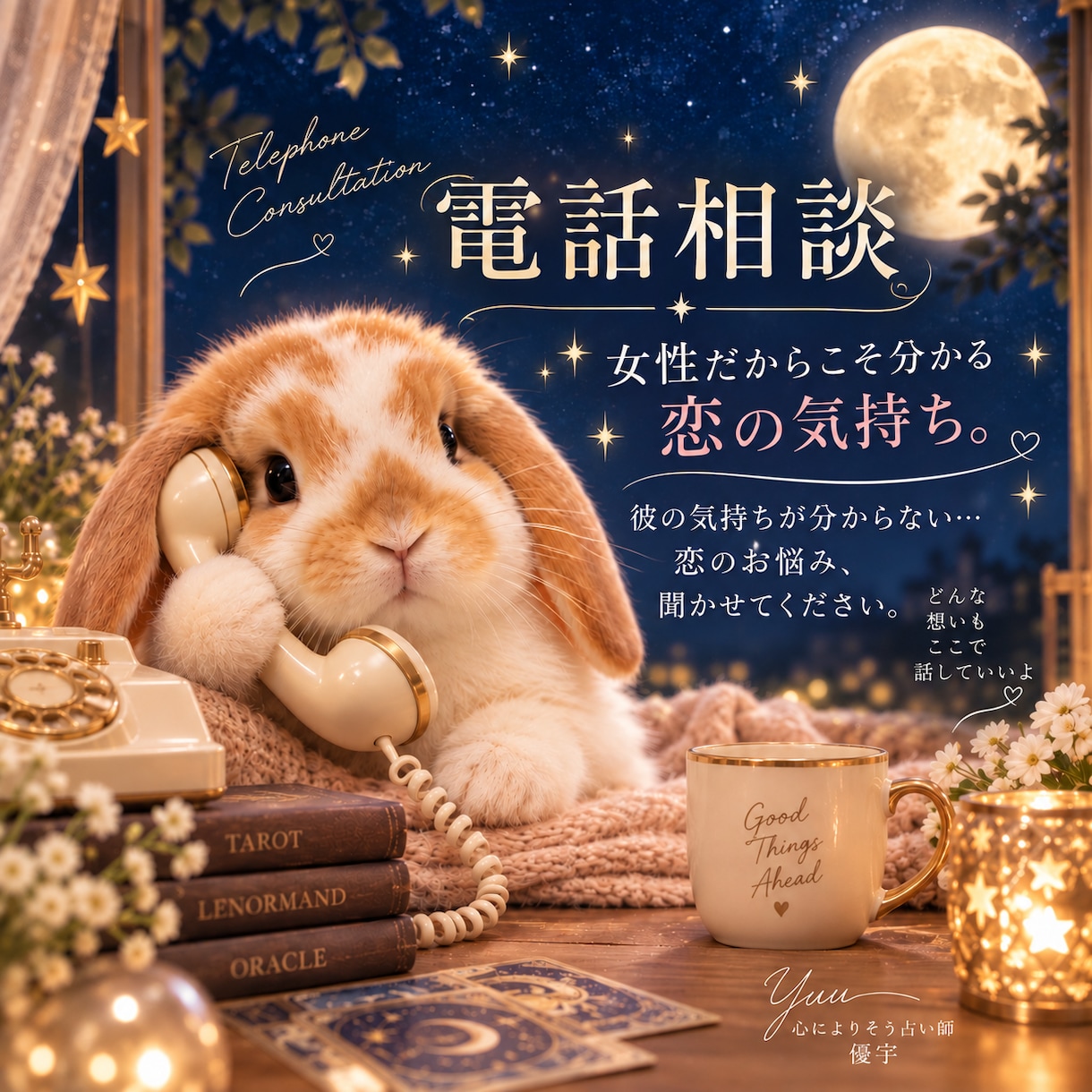 お相手の気持ちや恋愛の今後を占います 素敵な未来への可能性や今後の展開、気になるお相手の気持ちなど イメージ1