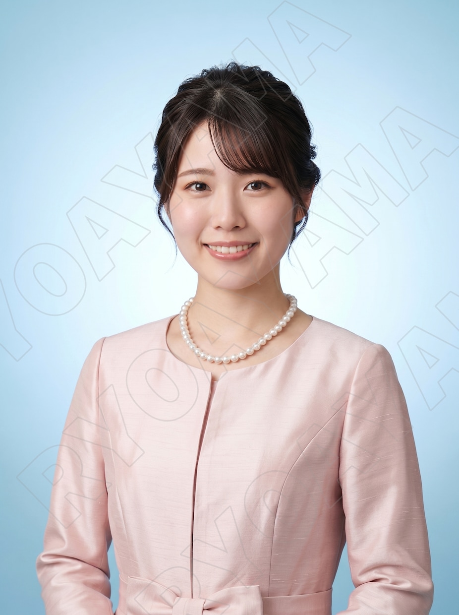 高級ホテル写真室レベルの婚活写真３枚お作りします 女性専用　振袖とドレスの全身写真各１枚、上半身写真１枚計３枚 イメージ1