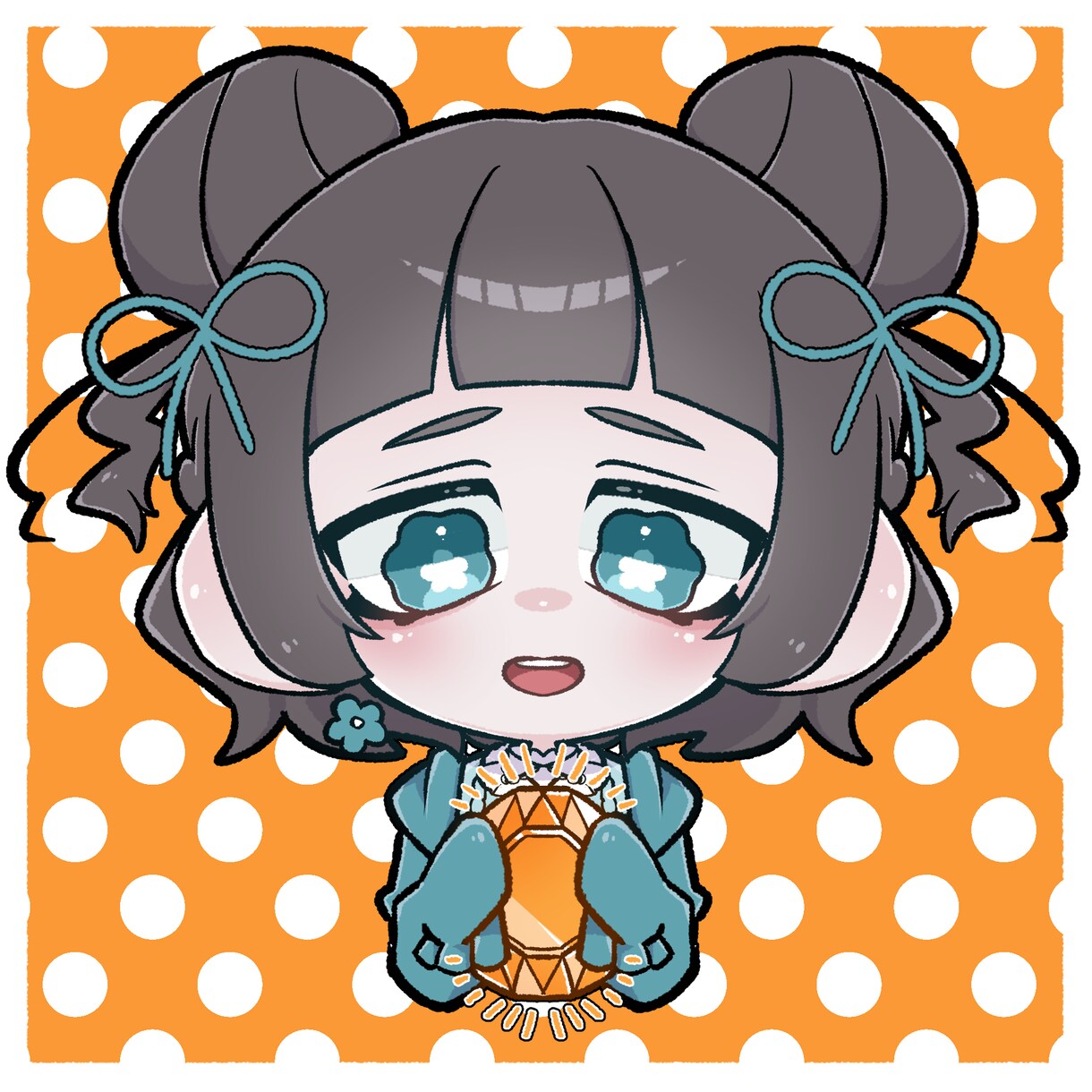 量産型のミニキャライラストお描きします 推し石や誕生石を持たせよう！商用利用込み！ イメージ4