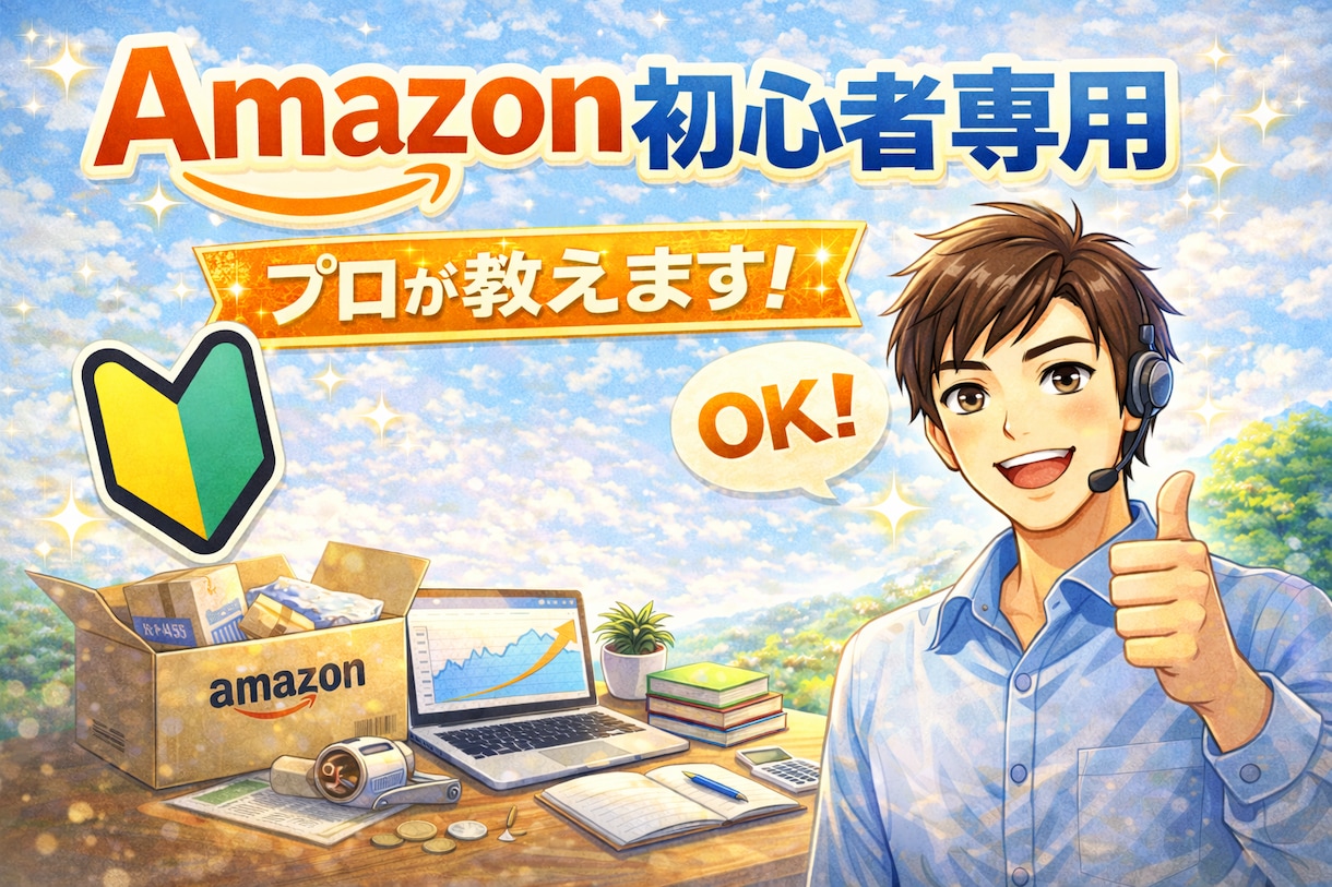 amazon初心者専用！現役プロが相談に乗ります 他の方はどうしてるの？調べてもわからない！にお答えします イメージ1