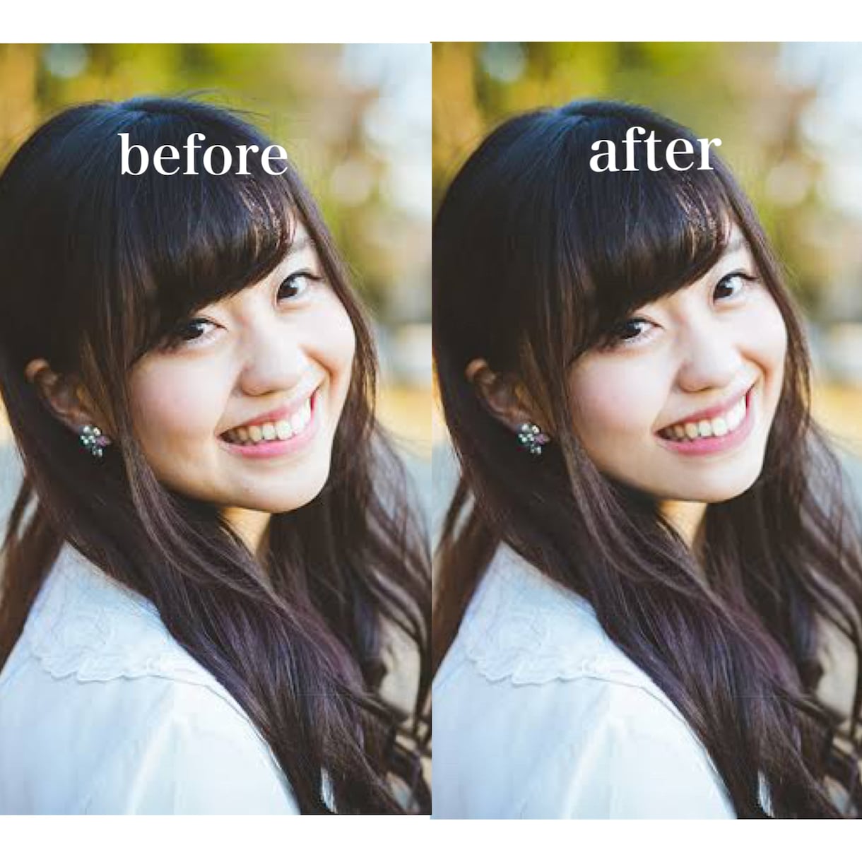SNS用の写真、ナチュラルに加工します 別人になり過ぎない加工致します！ イメージ1