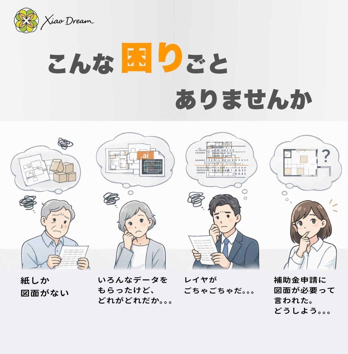 JW-CAD対応 図面トレースを行います ★紙図面・ai形式データのCAD化、レイヤ整理だけでも歓迎 イメージ2