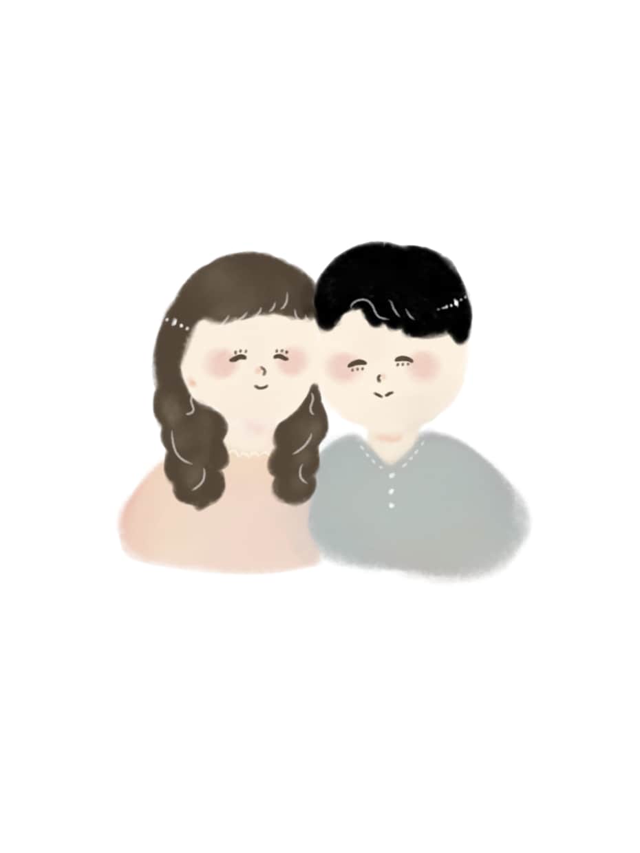あたたかくて優しい似顔絵イラスト描きます 記念日・プレゼント・ウェルカムボードなど イメージ1