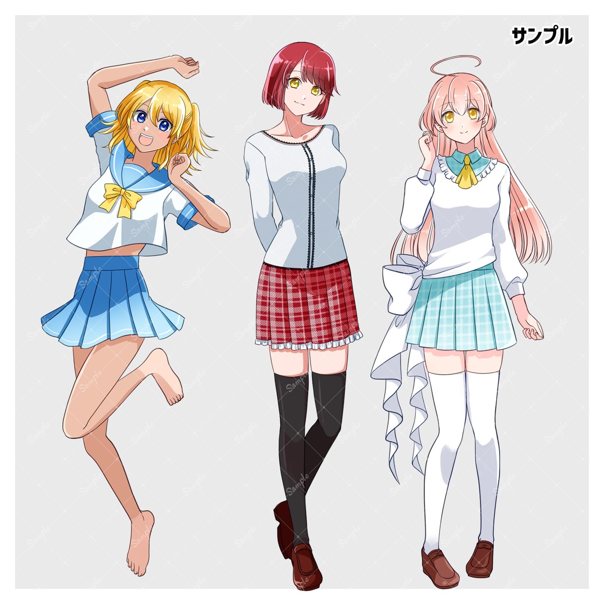 TRPG・フリーゲーム用アニメ塗り立ち絵制作します 基本バストアップ、オプションで全身にも対応します イメージ3
