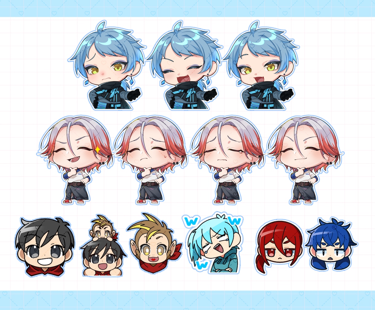最短15日★ポップなミニキャラSDお描きします 動画のワンポイントや、グッズ製作のお手伝いいたします★ イメージ8