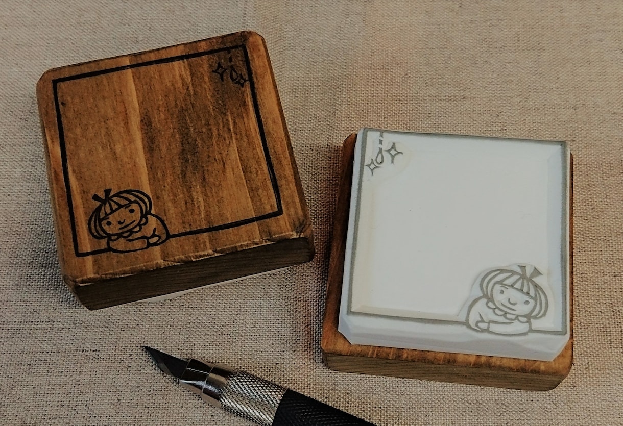 オリジナルの消しゴムはんこお作りします ご要望に合わせて図案から作成、イラスト持ち込みもＯＫ イメージ3