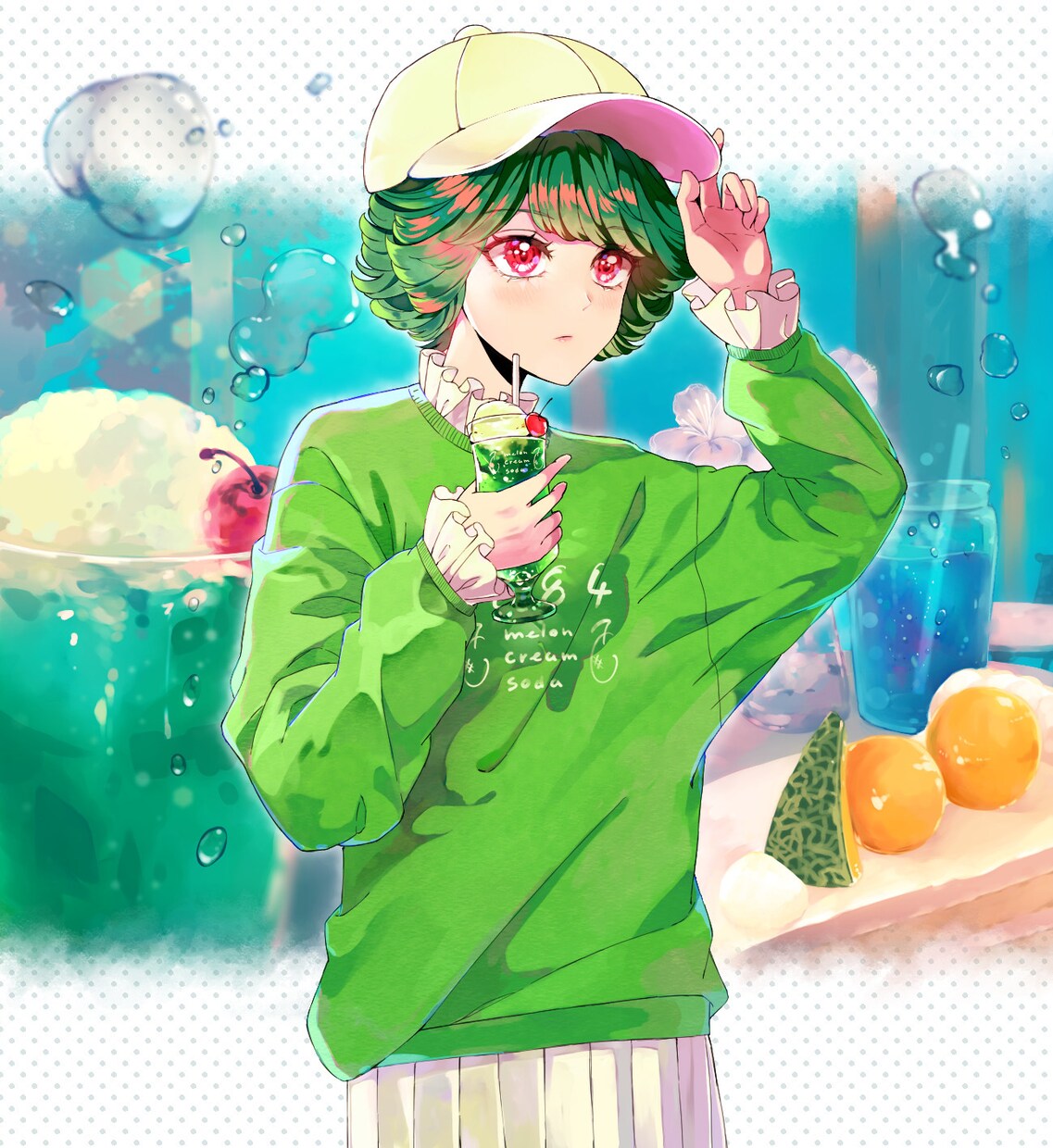 乙女チック・ちょいレトロなイラストを描きます 可愛い女の子の絵が必要な方！アイコン・グッズ・サムネイルなど イメージ6