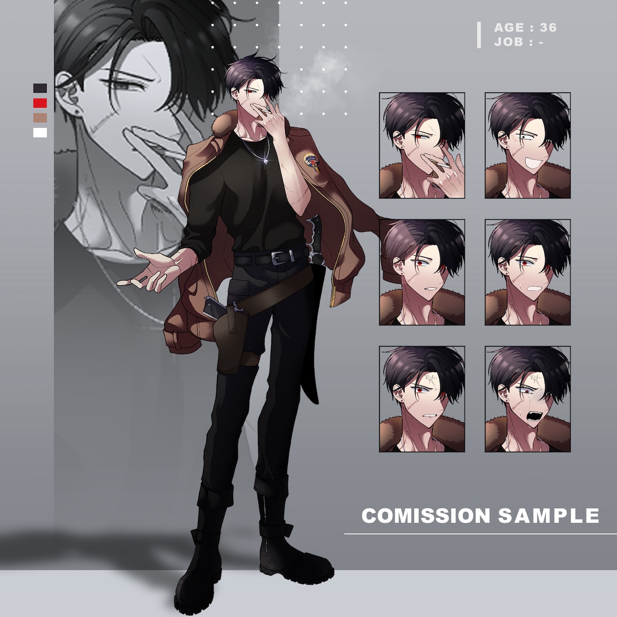 立ち絵制作します TRPG等にお使い頂けるキャラクター立ち絵を制作します イメージ3