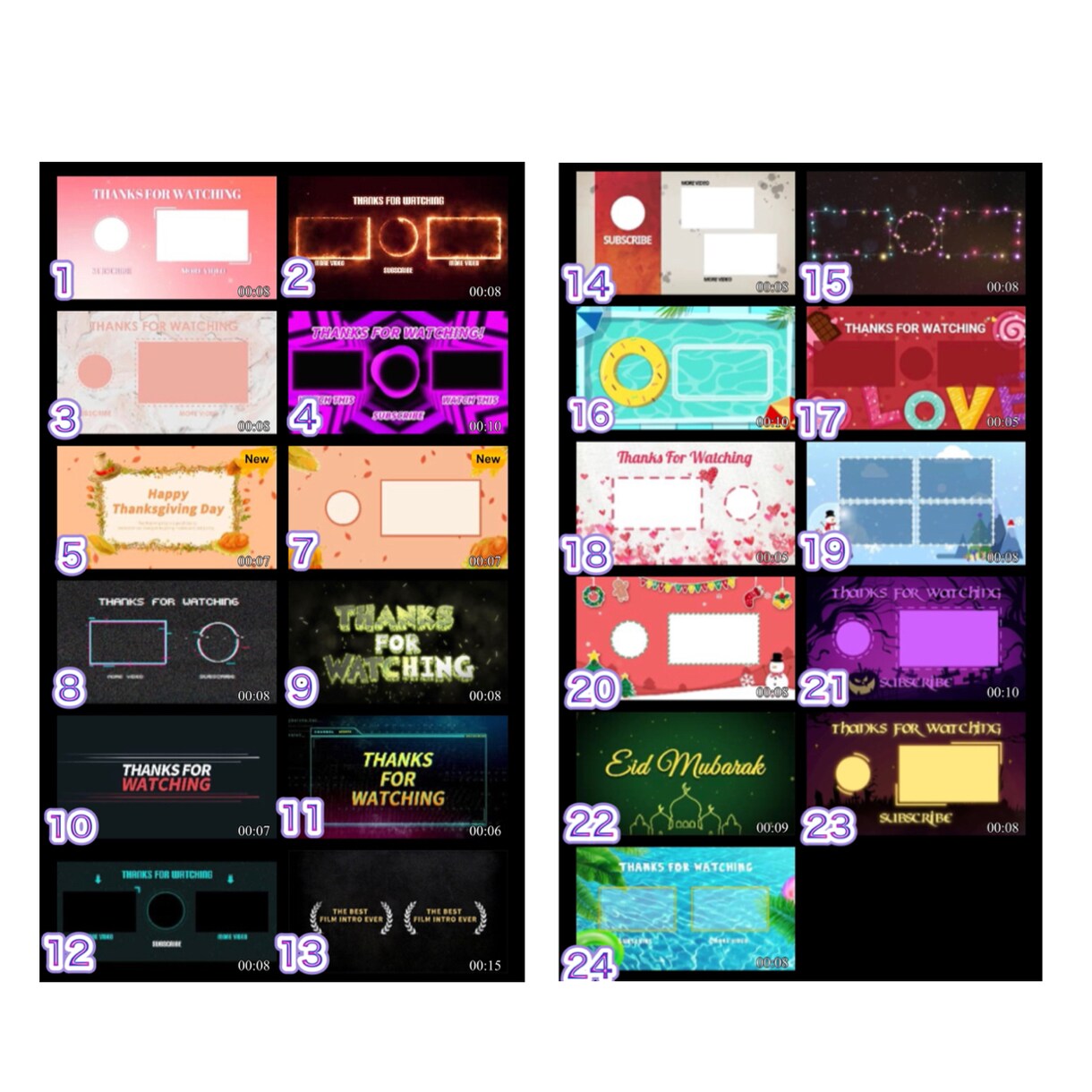 素敵なYouTubeエンディング作ります ☆3000円で修正手直し無料　持ち込みBGM &音声OK イメージ1