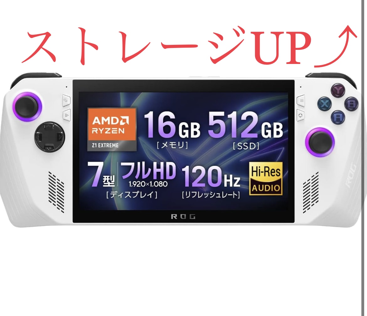 お手持ちのROG ALLYへストレージを増設します お手持ちのROG ALLYのストレージ容量を増やしませんか？ イメージ2