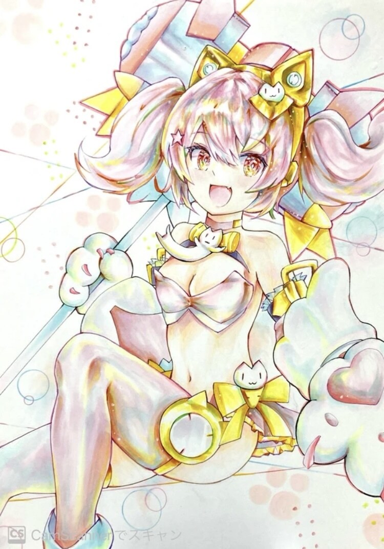 あなただけの一点物アナログイラストを制作いたします コピックで鮮やかな色彩で可愛い女の子を描きます。 イメージ9