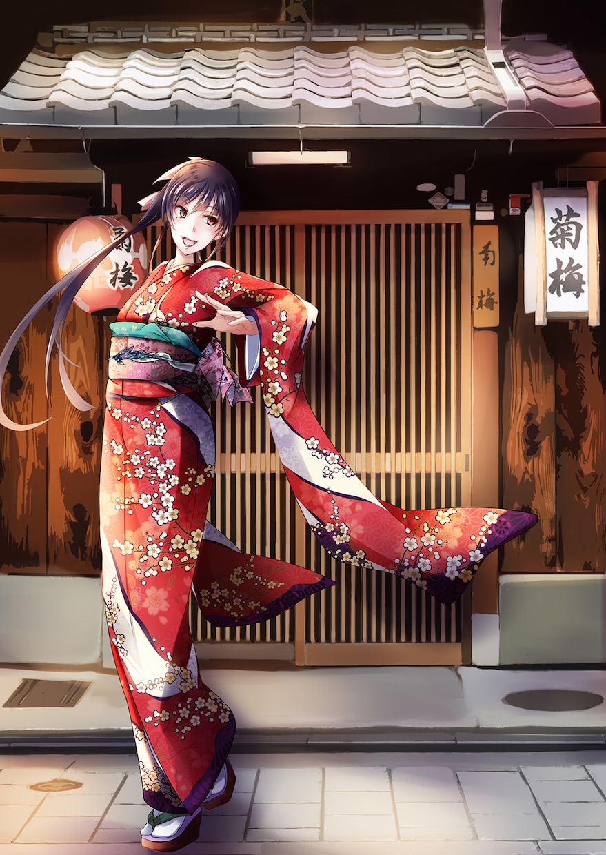 着物絵・和装絵得意ですのでよろしくお願い致します アマチュアですが和系のイラスト承ります! イメージ6