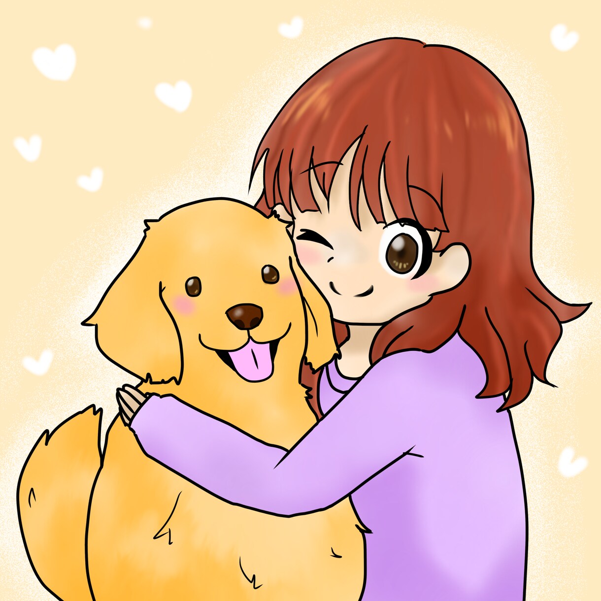 SNS用アイコン描きます ペットやお子様追加OK！ゆるふわかわいいアイコン描きます♪ イメージ2