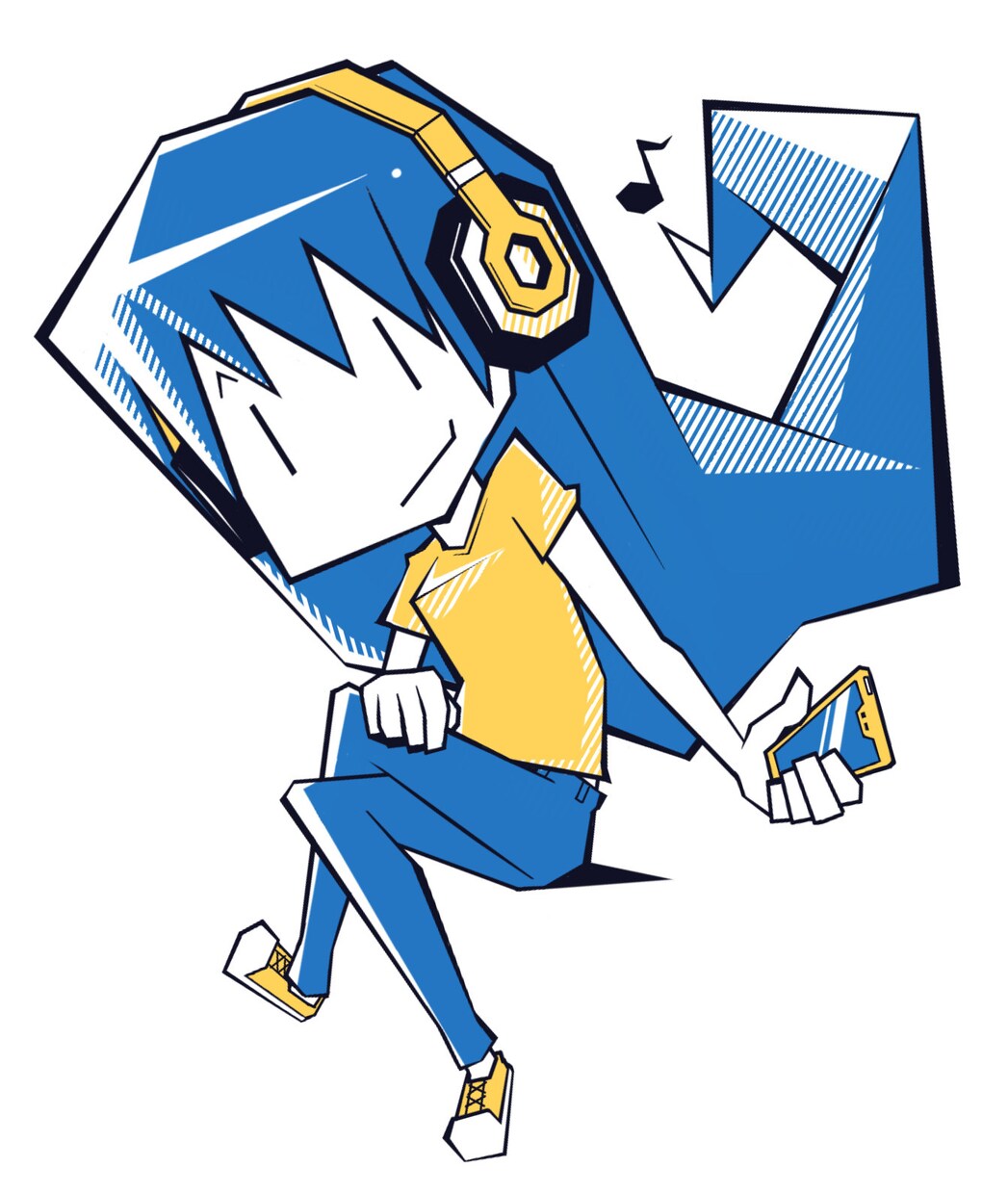 カクカクイラスト描きます 丸いイラストに飽きたあなたにカクカクイラストはいかがでしょう イメージ2