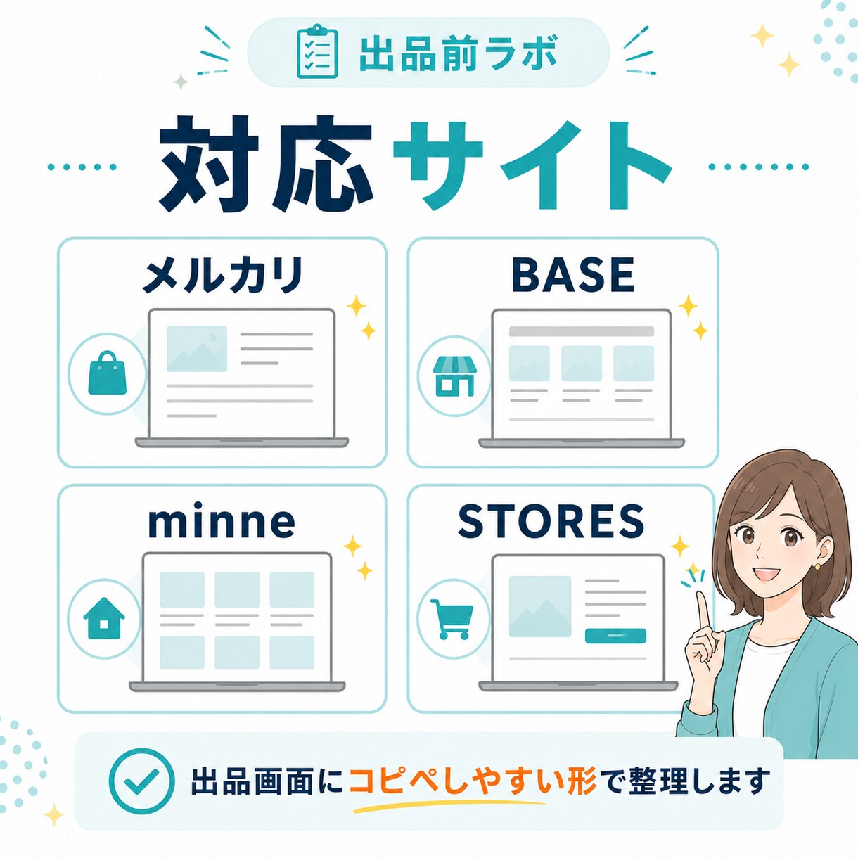 メルカリ・BASE等の商品説明文と画像整理をします 出品前の準備をまとめてサポートします。 イメージ7