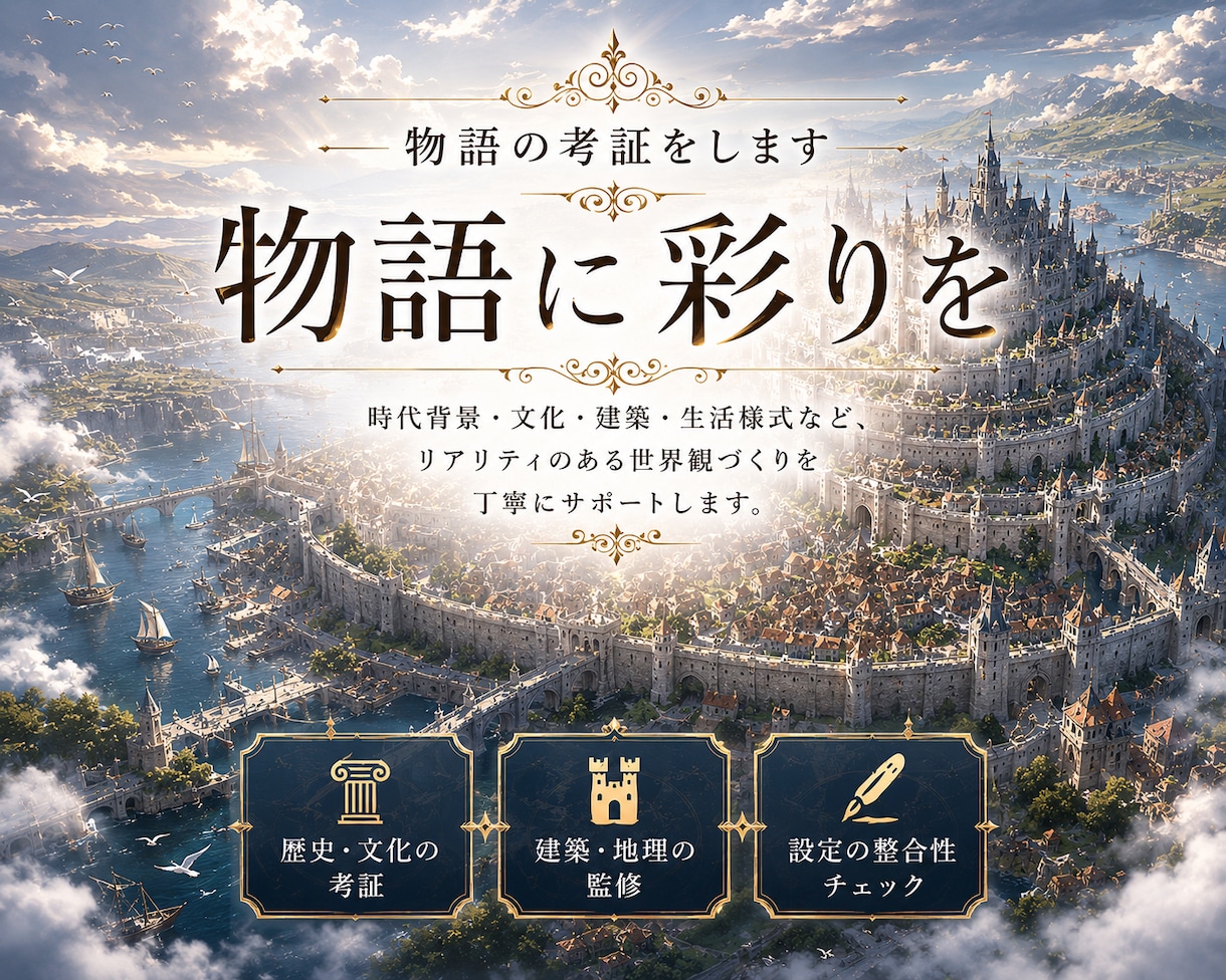 創作物の考証を致します イラスト漫画小説ゲーム等幅広く対応可能！ イメージ1