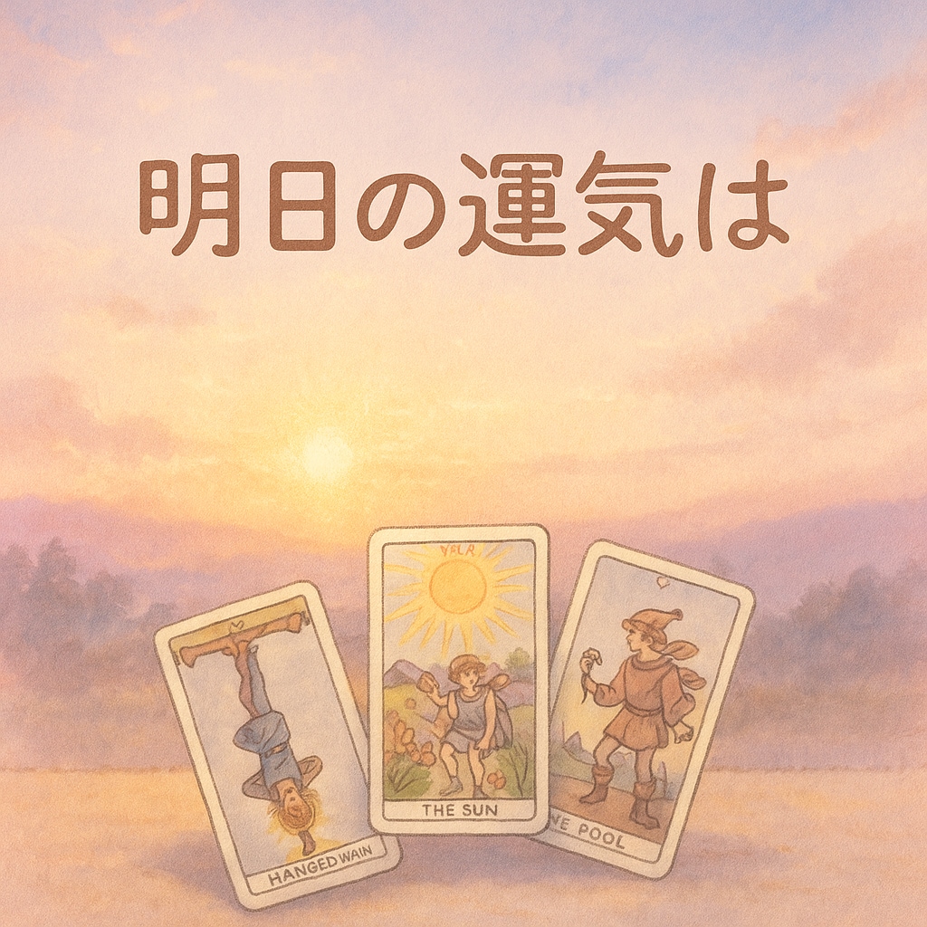 明日の運勢は？タロットで占います 今日のモヤモヤをスッキリ軽く。幸せな明日のために イメージ1