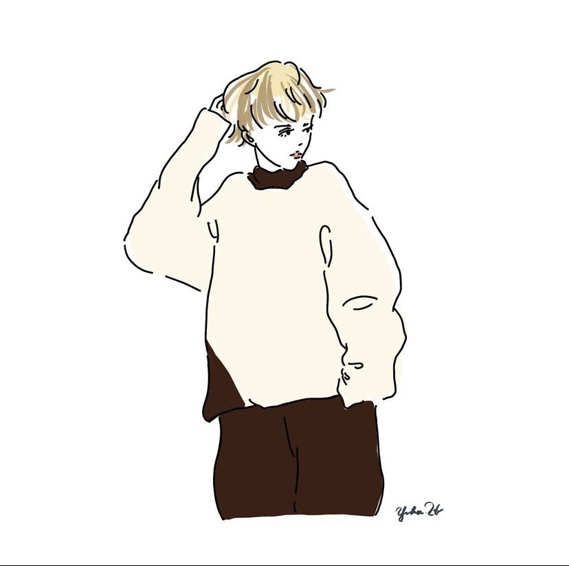 海外雑誌のような女性モデルのイラストを描きます パリジェンヌ感！かっこいい女性のポーズを描きます❤︎ イメージ2
