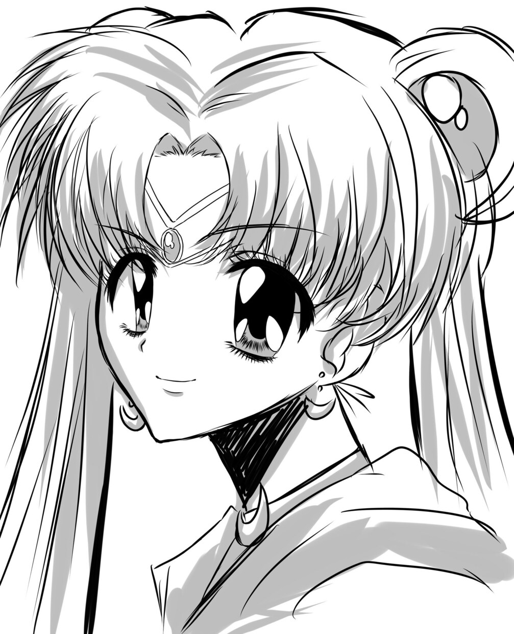 白黒の絵を描きます 白黒の落描きを平成風の萌え絵やかっこいい絵柄で描きます♩ イメージ5