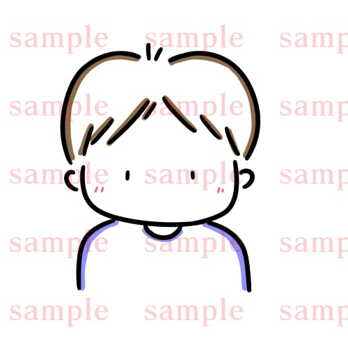シンプルな男性のイラスト販売いたします SNSアイコンやビジネスなど！商用利用可！ イメージ2