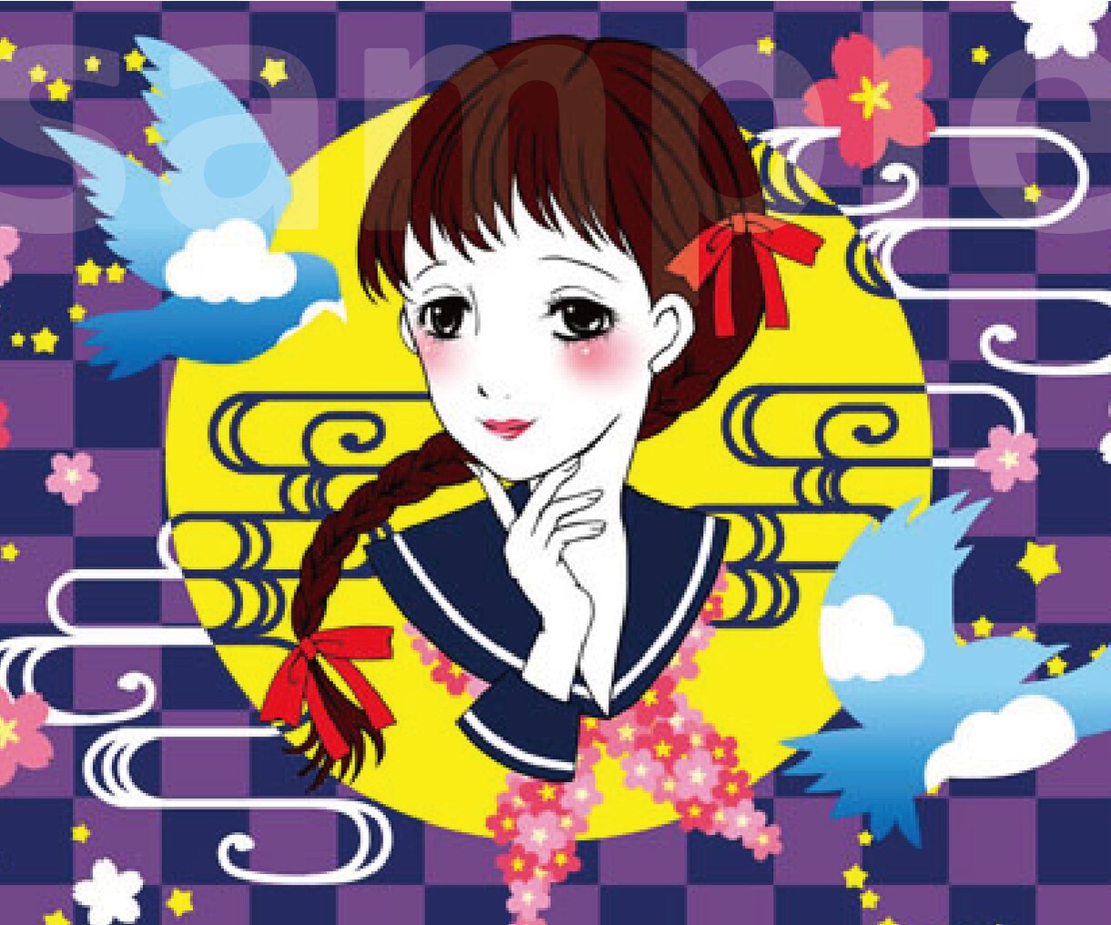 どこか懐かしい少女イラスト作成いたします 少女漫画風・昭和レトロ・大正ロマンお好きな方 イメージ1
