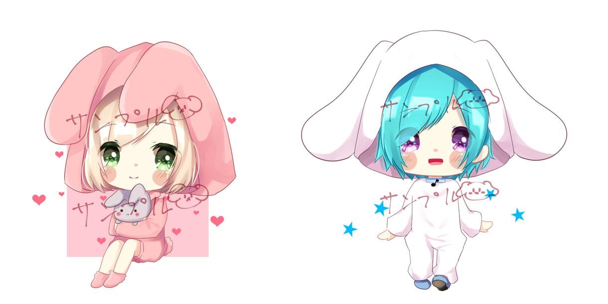 可愛らしいアイコンイラスト描きます キャラクターにお好きな着ぐるみやパーカーをお着せします！ イメージ8