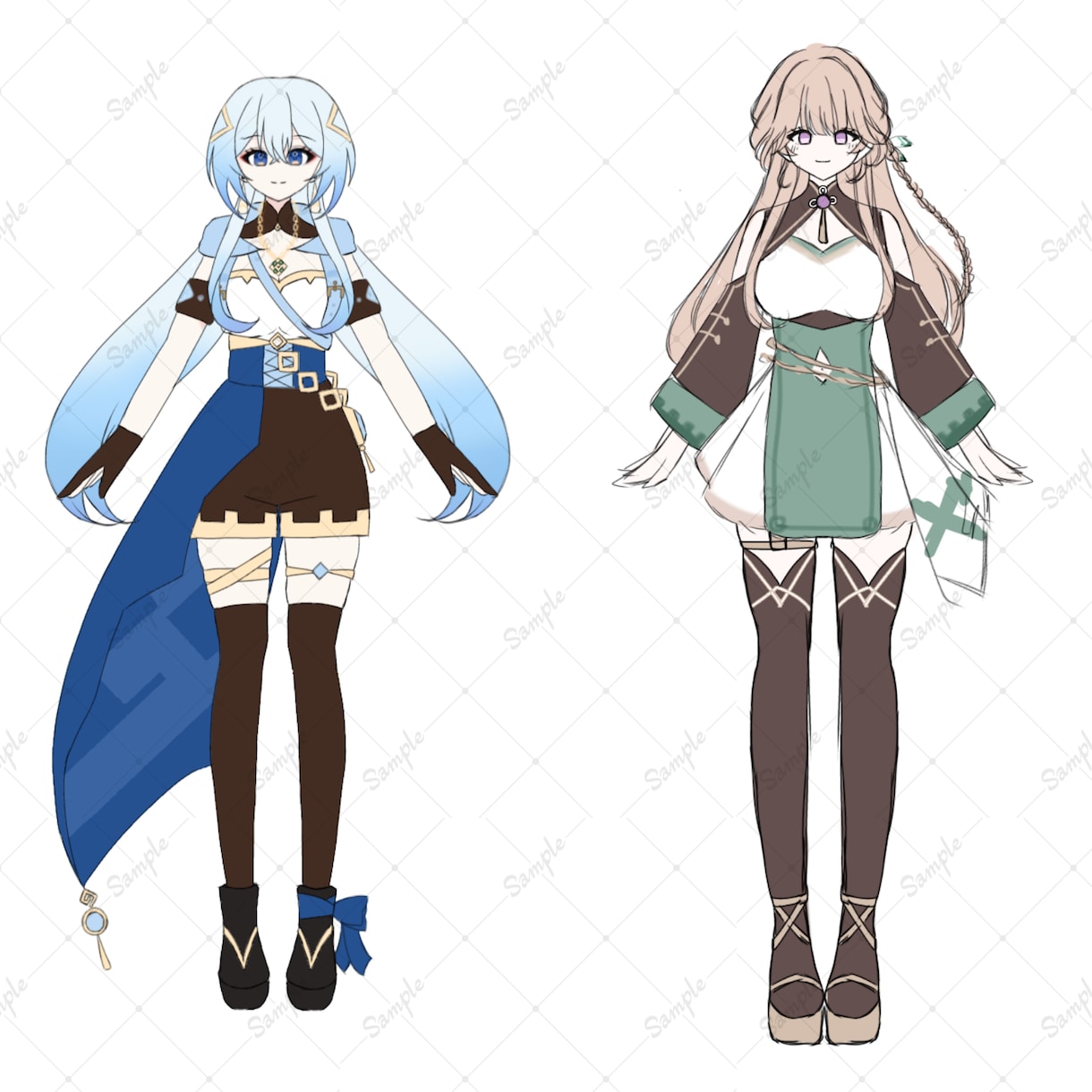 衣装デザイン、キャラクターデザインします カワイイ系、カッコイイ系どちらにも対応しています イメージ3