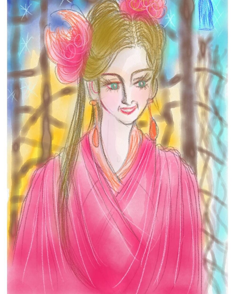 ペットや好きな動物のイラスト、お描きします 背景は、ご対象にあったイメージカラーで、配色アレンジします！ イメージ5