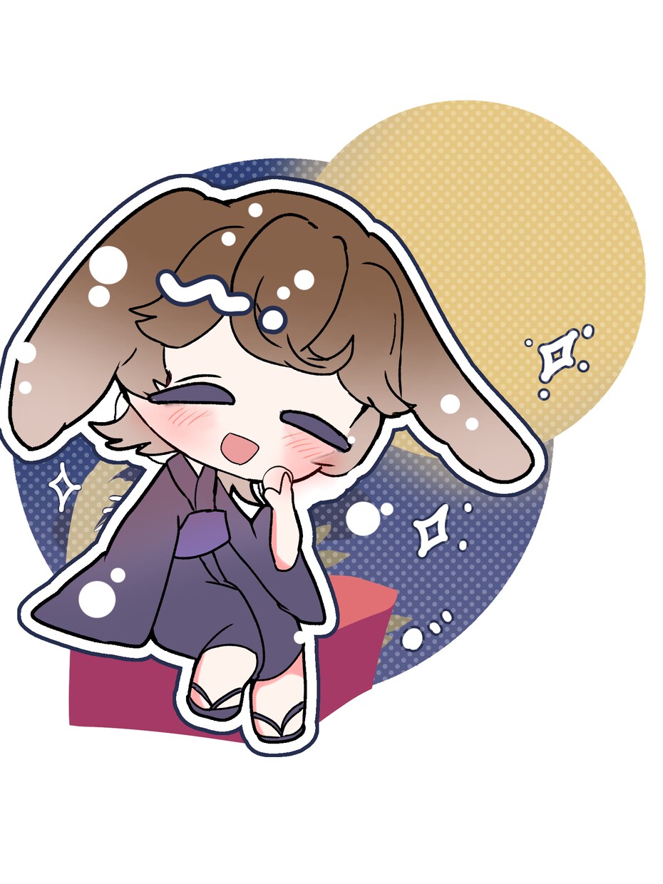 量産型のお月見ミニキャラ描きます 期間限定のミニキャラを描きます。 イメージ3