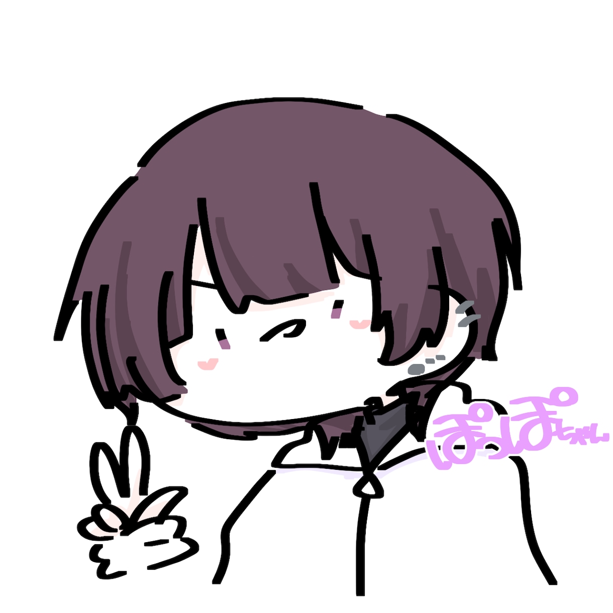 シンプルデフォルメイラストを制作します サブ垢等のアイコン向けのデフォルメイラストを描きます！ イメージ1