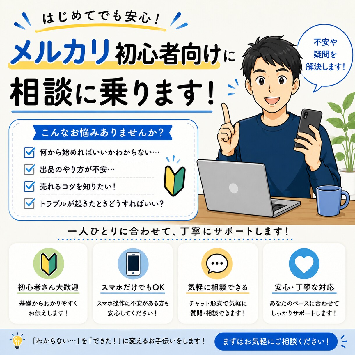 メルカリ 出品 せどり 質問し放題 相談に乗ります 購入後30日間、何度でも質問してOKです！ イメージ1