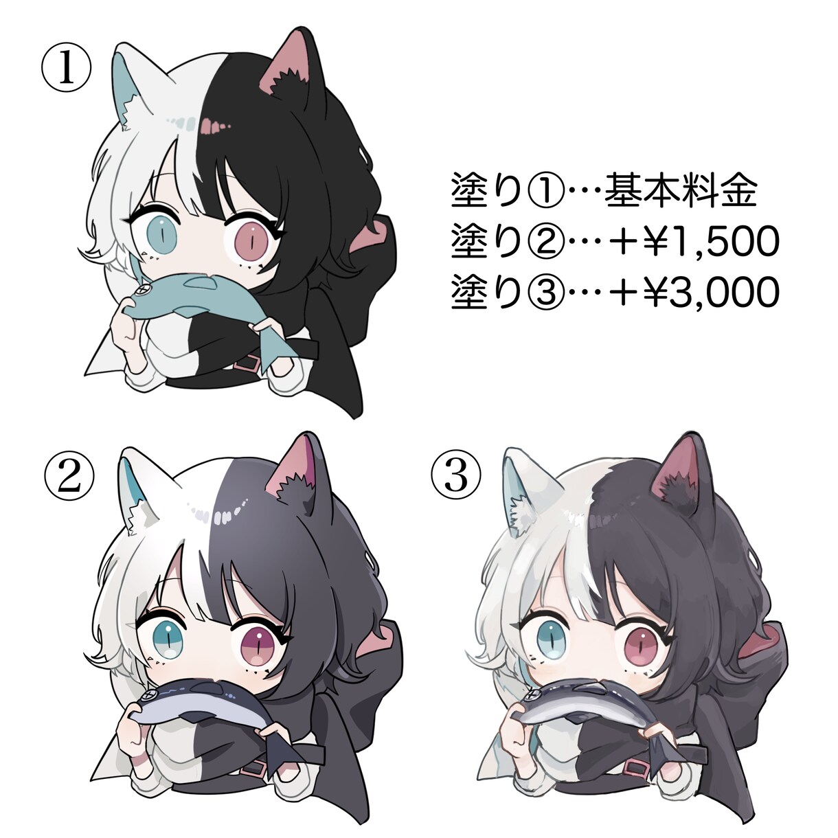 デフォルメイラスト制作いたします グッズやアイコンに！まずは気軽にご相談ください イメージ2