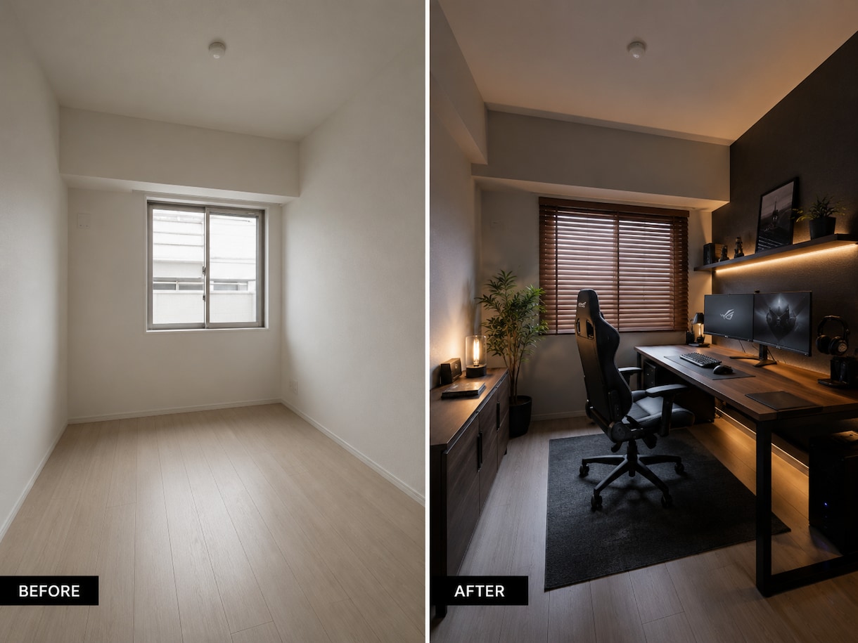 お部屋写真から理想のインテリアイメージを作ります （家具を買う前に理想のお部屋を画像で確認） イメージ7
