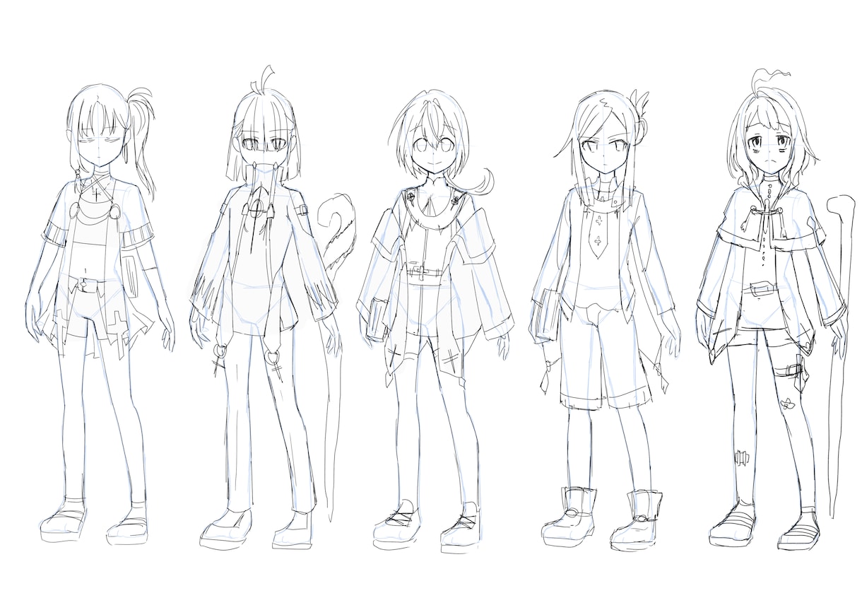 貴方のオリジナルキャラクターをデザイン致します 【実績用低価格】設定資料からTRPG用などなんでも承ります！ イメージ7