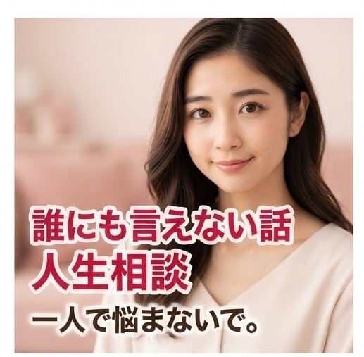 1人で悩まないで。人生相談、心の悩みお聞きします 否定せずに、心の奥の悩みをなんでもお聞きします。 イメージ1