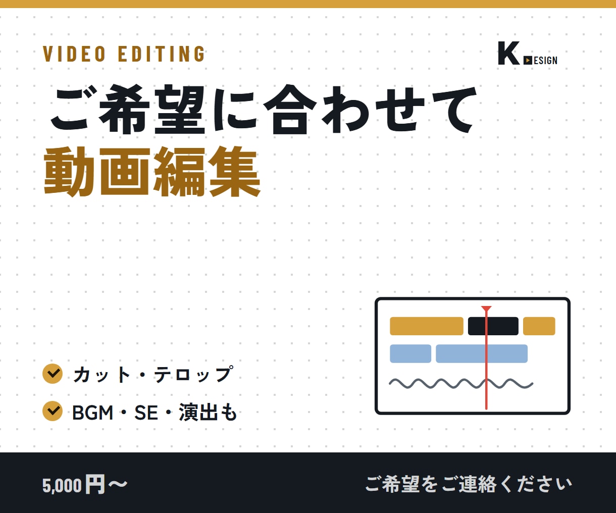ご希望に合わせた動画編集いたします カット作業・テロップ・演出もお任せ！ イメージ1