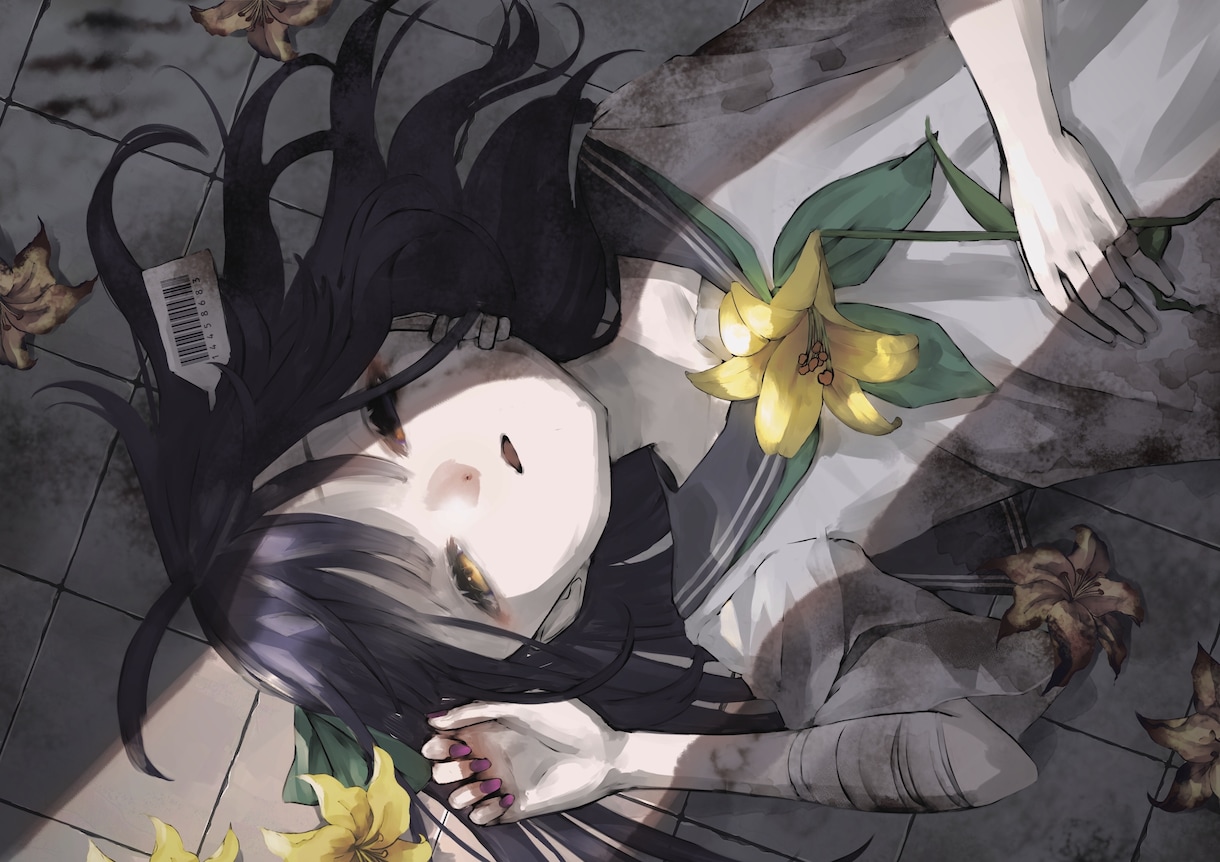 ダークで雰囲気のあるイラストを描きます ダーク、病み系、神秘的なイラストが得意です イメージ9
