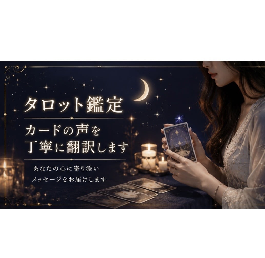初めての方限定！タロット鑑定します カードの声をありのままに伝える翻訳者です イメージ1