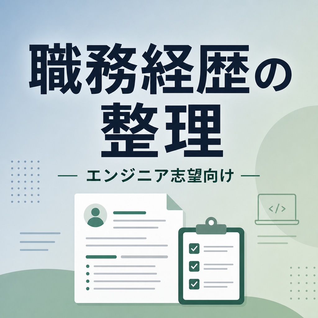 エンジニア志望　職務経歴・学習成果の相談します 「何を書けばいいかわからない」を、伝わる経歴に イメージ1