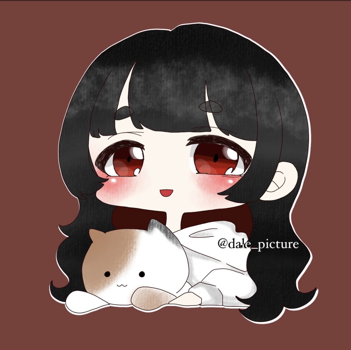 デフォルメイラスト描きます 可愛いデフォルメイラストを動物のぬいぐるみ付きで描きます！！ イメージ1