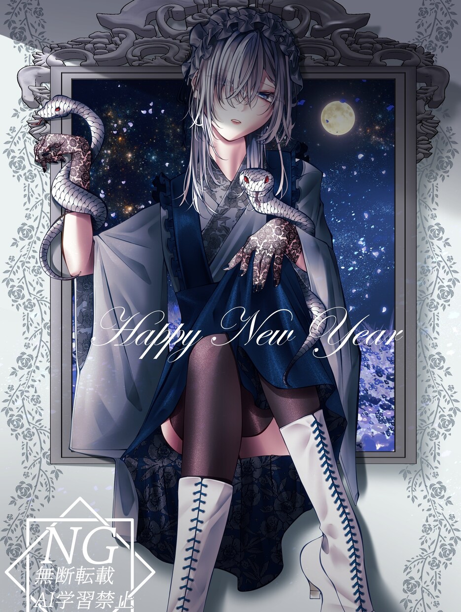綺麗で儚い一枚絵をお描きします 綺麗なイラストを心を込めてお届けします イメージ6