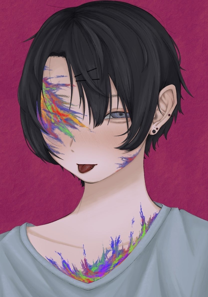 独特な 目を惹く あなただけの イラスト描きます 病み病みな雰囲気かもなので興味本意でどうぞ イメージ6