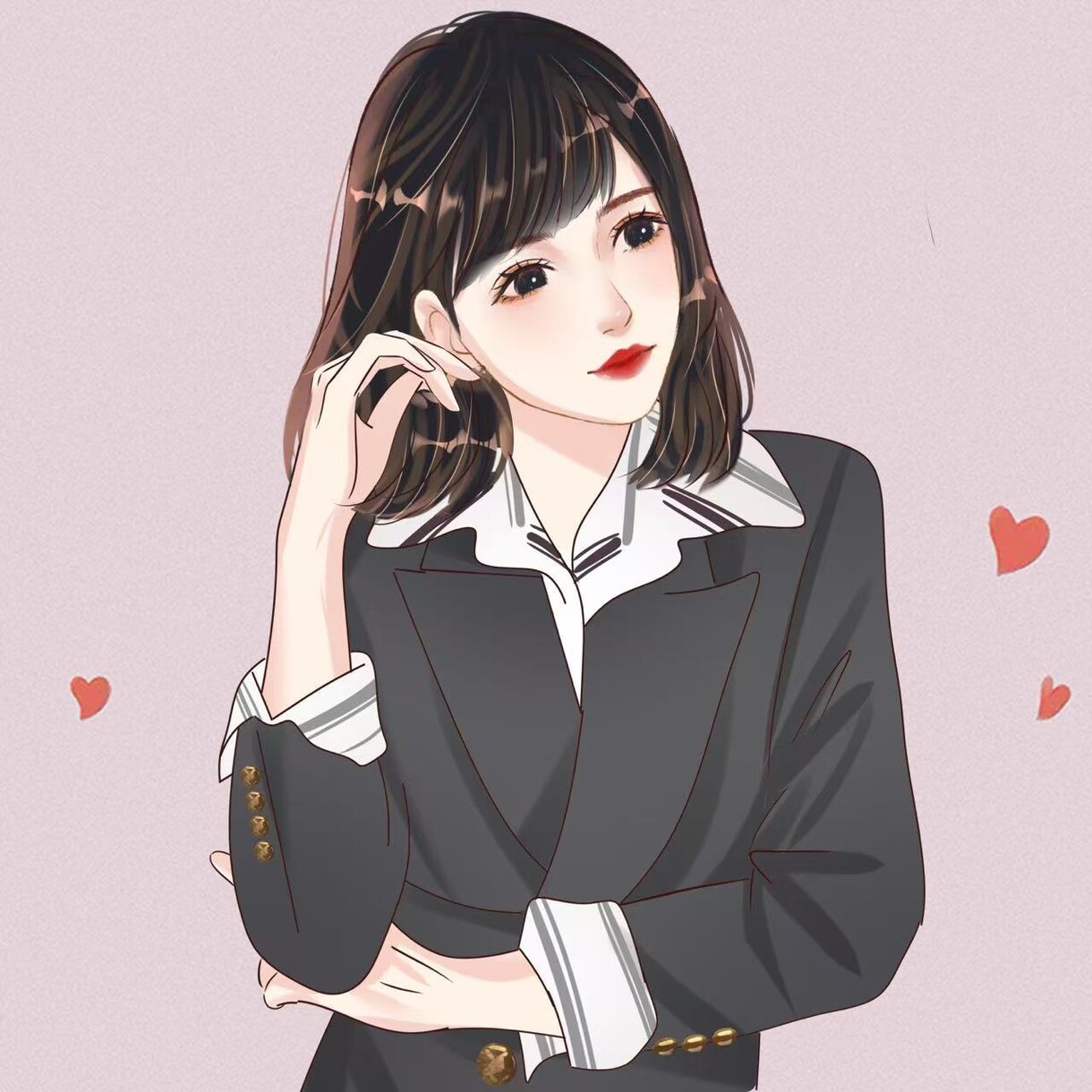 ふんわり水彩タッチで透明感ある人物アイコン描きます ふんわり水彩タッチでSNSに映える可愛いアイコンを作ります イメージ7