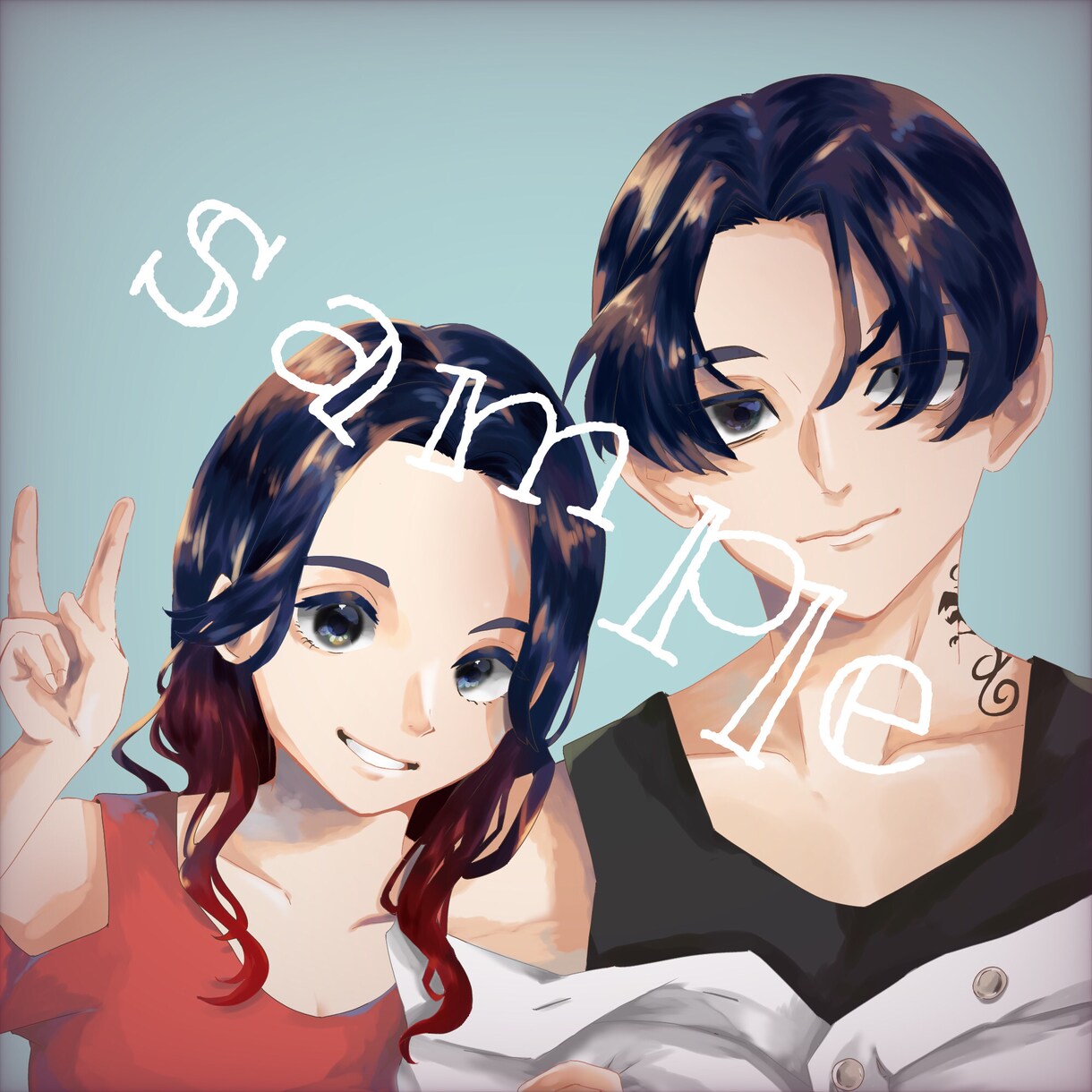 イラストオーダー ご希望のイラストをお描きします 夢絵 立ち絵 cp などお気軽にどうぞ´`* イメージ4