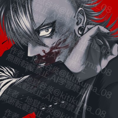 かっこいい男の【アイコン、ヘッダー】制作します 不良漫画みたいなかっこいい男を描きます！ イメージ7