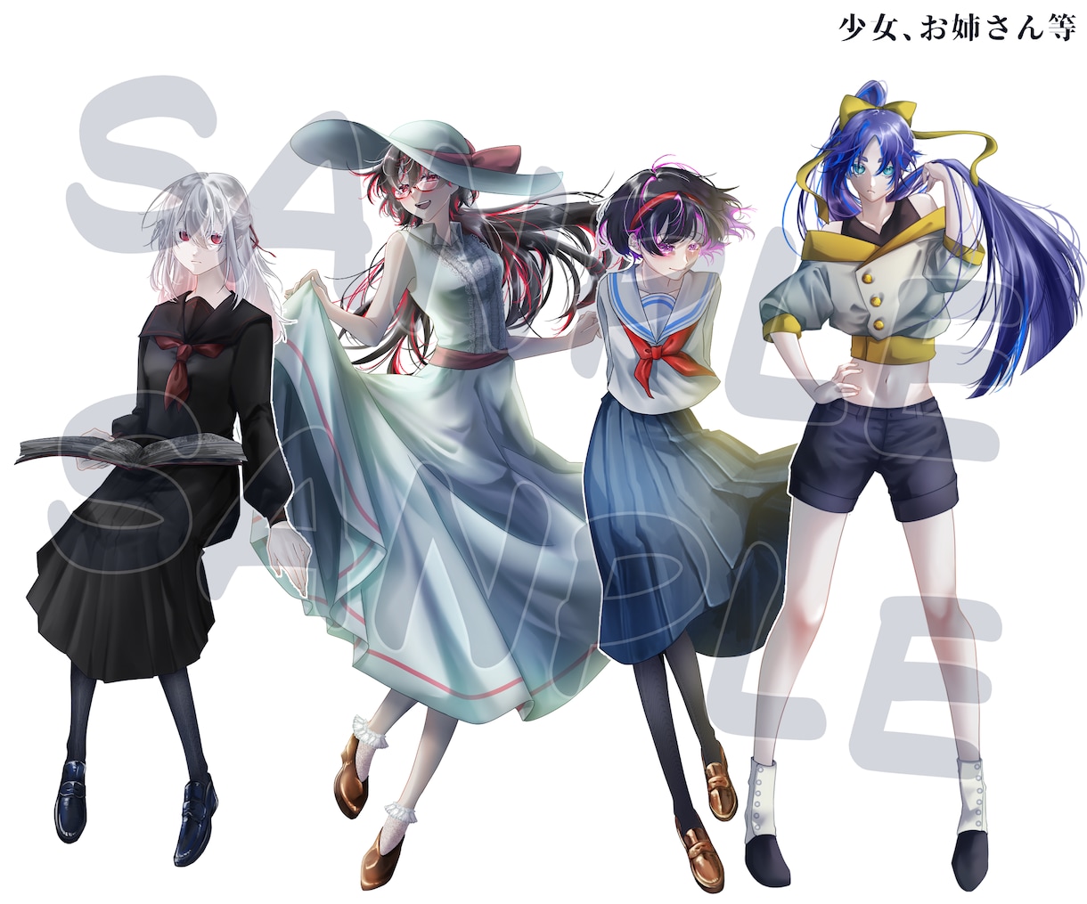 TRPG立ち絵を制作致します 少年少女、成人男女等、様々なキャラクターをお描きします。 イメージ6