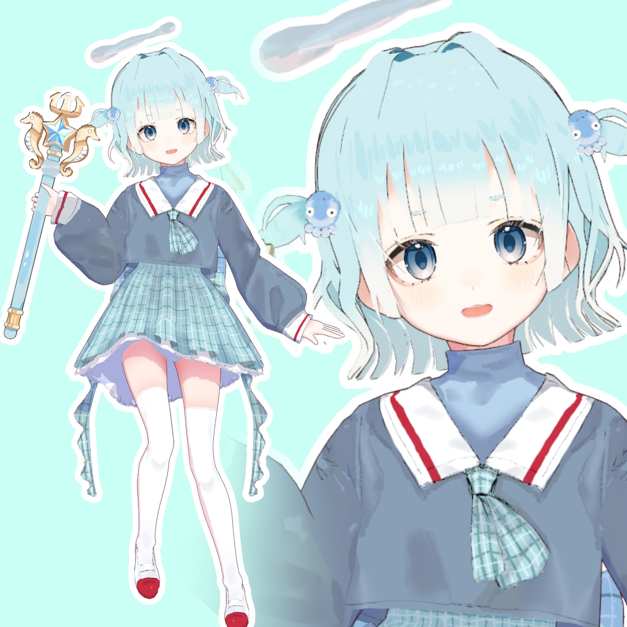 割引★商用・グッズ可！オリジナル3Dモデル作ります Vtuber活動やゲーム配信、VRChat等に！お着替え可能 イメージ4